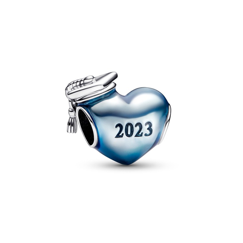 Pandora Blue 2023 Graduation Heart Charm 792590C01