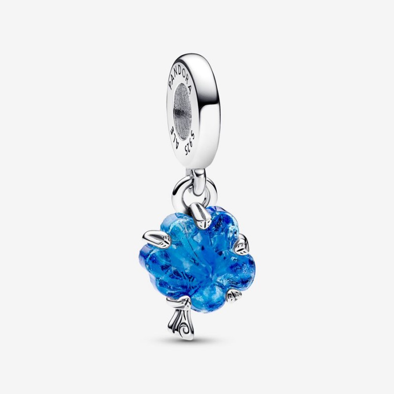 Pandora Blue Murano Glass Family Tree Dangle Charm 792614C01