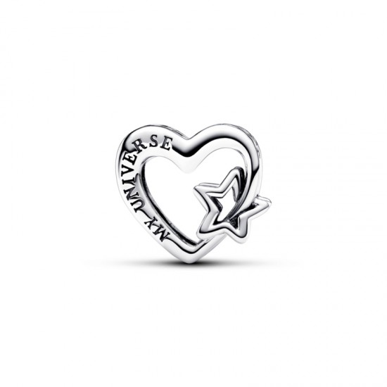 PANDORA Open Family Heart and Star Charm 792829C00
