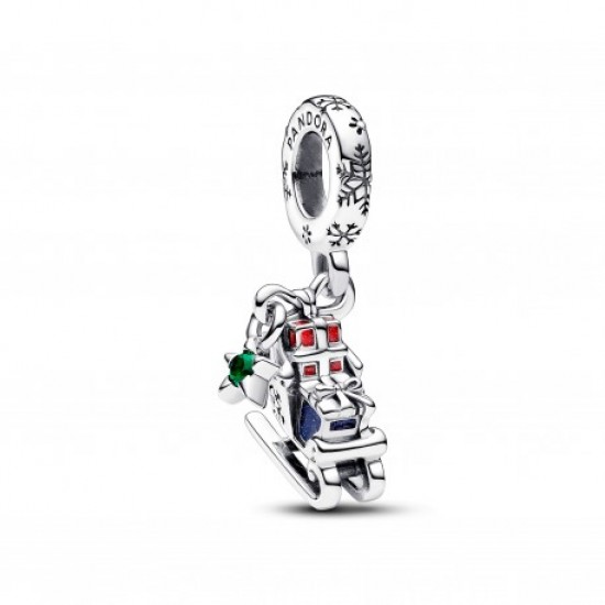 PANDORA Christmas Sleigh 2023 Dangle Charm 792977C01