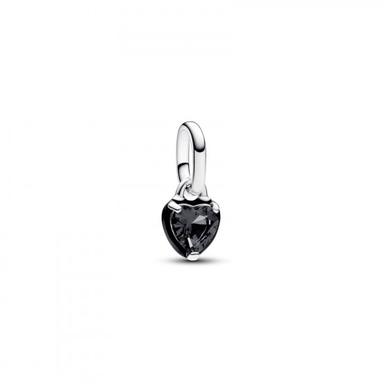 Pandora Mini Black Dangle Heart 793042C01
