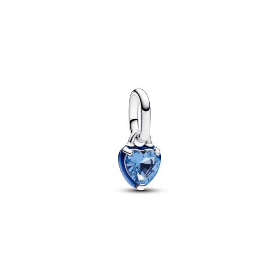 Pandora Mini Blue Dangle Heart 793042C02