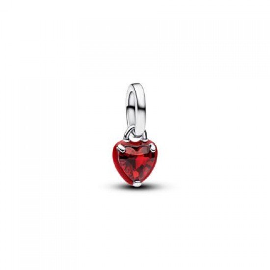 Pandora Mini Red Dangle Heart 793042C05