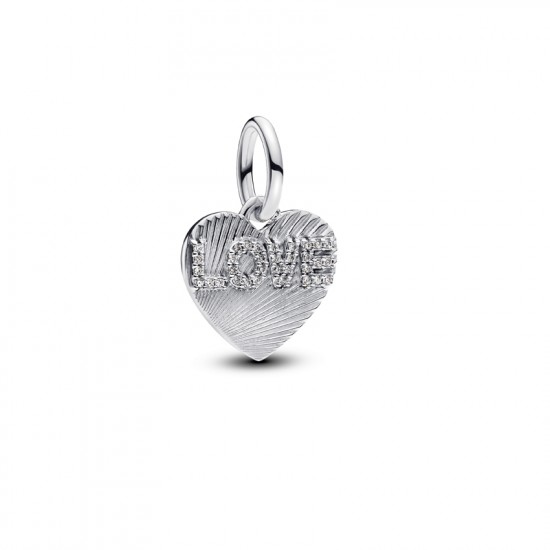 Pandora Engravable Love Heart Dangle Charm 793604C01