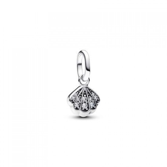 Pandora Sparkling Shell Mini Dangle Charm 793855C01