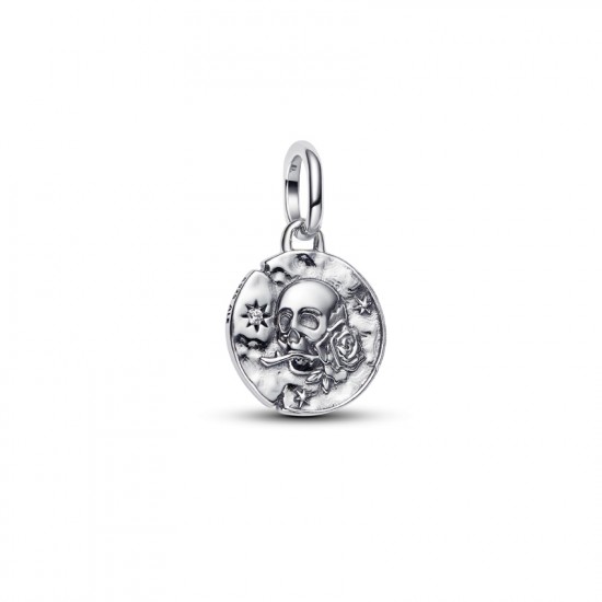 Pandora Skull Medallion Dangle Charm 794089C01