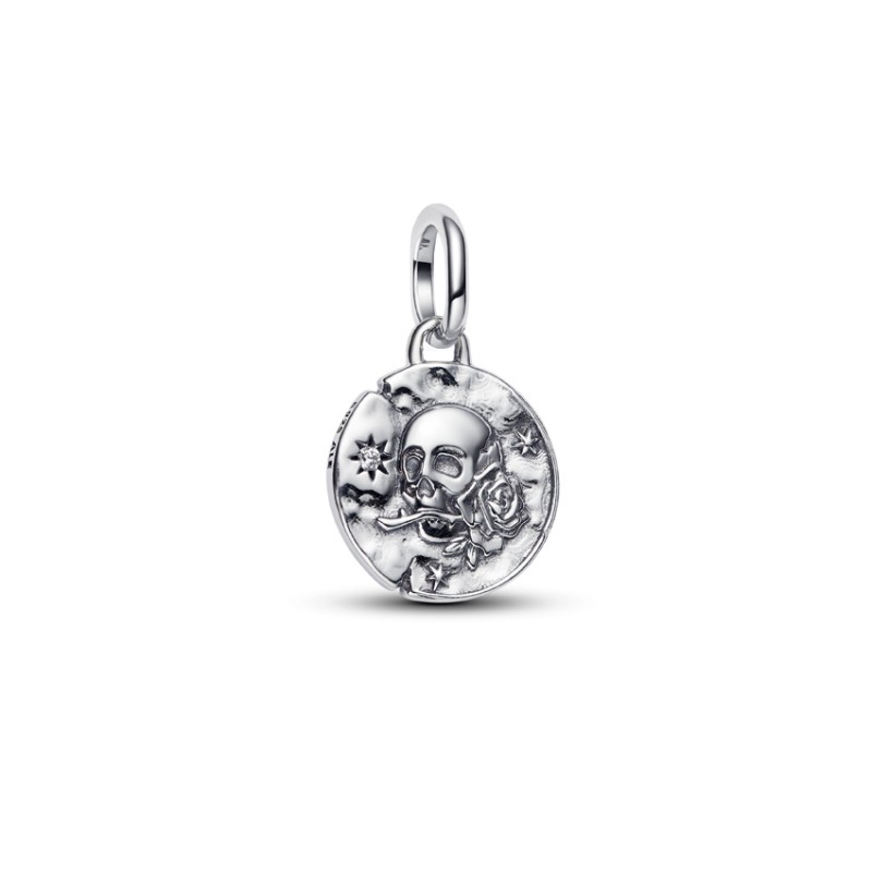 Pandora Skull Medallion Dangle Charm 794089C01