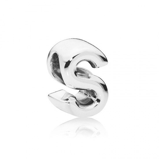 Pandora Silver Letter S Charm 797473