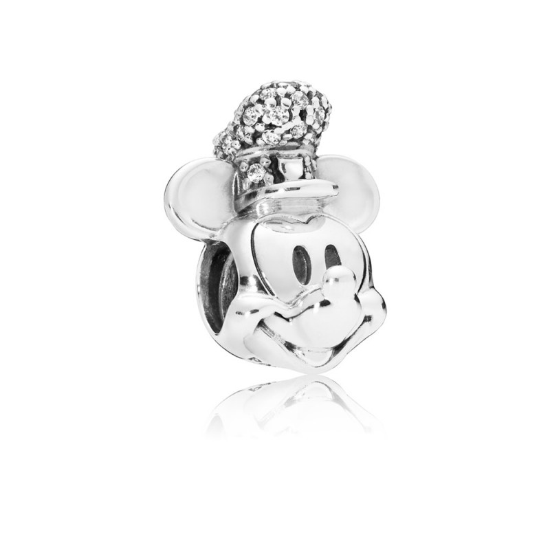 Pandora Disney Mickey Mouse Pavé Steamboat Willie Charm 797499CZ