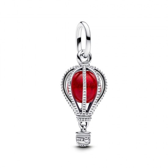Pandora Hot Air Balloon Red Murano Dangle Charm 798064C01
