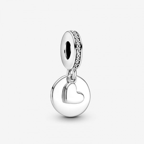 Pandora Heart Disk Dangle Charm 799212C01