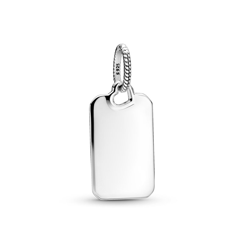 Pandora Engravable Rectangle Tag Pendant 398611C00