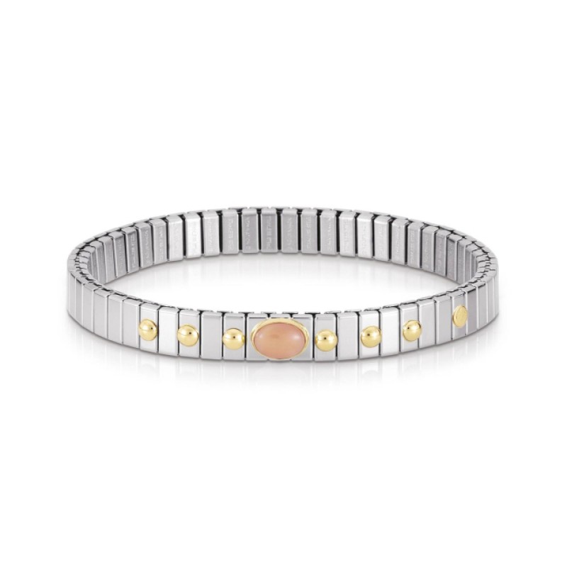 Nomination Extension Bracelet with Pink Coral and Gold K18 042120/010