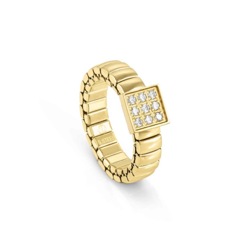 Nomination Steel Ring Gold Plated 046004/056