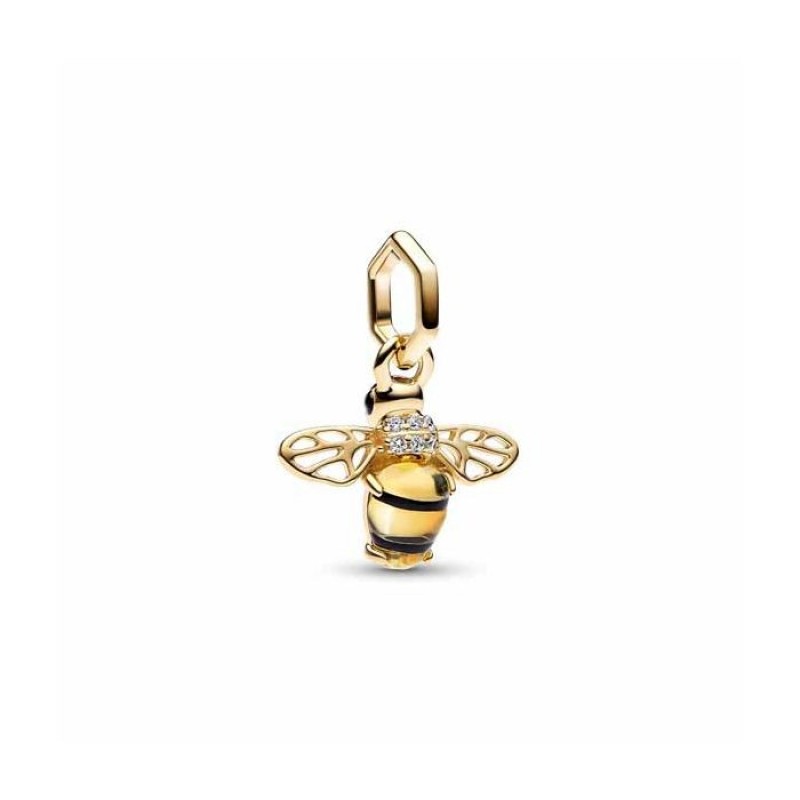 Pandora Goldplated Sparkling Bee Dangle Charm 762672C01