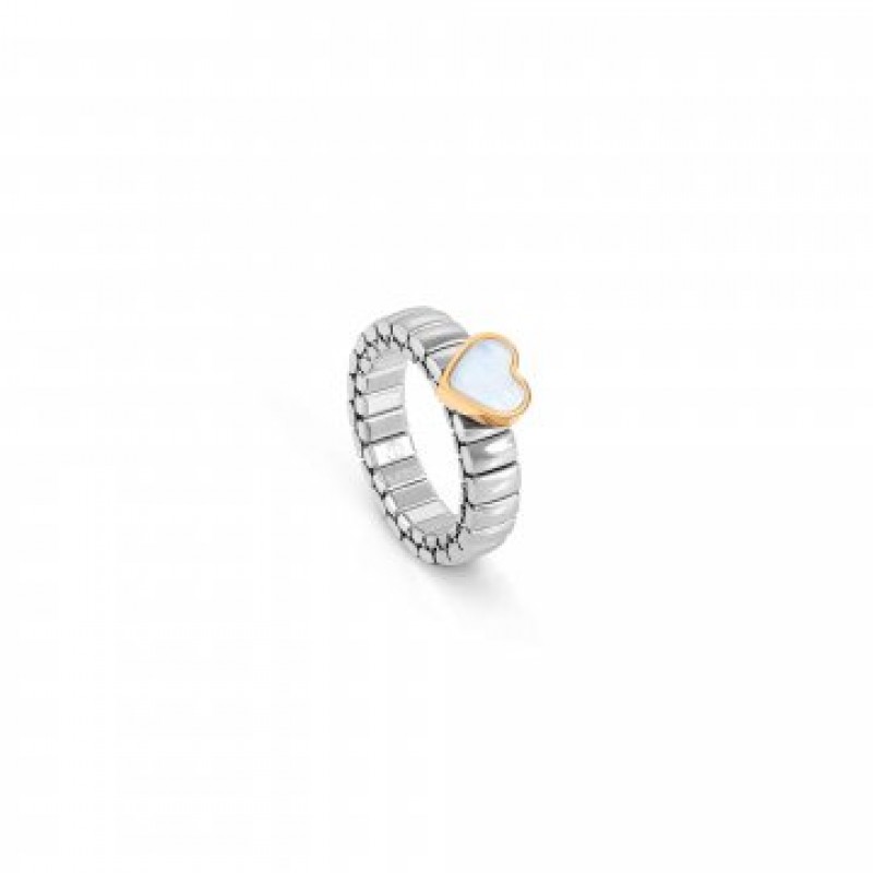 Nomination Steel Ring with MOP Heart 046002/114