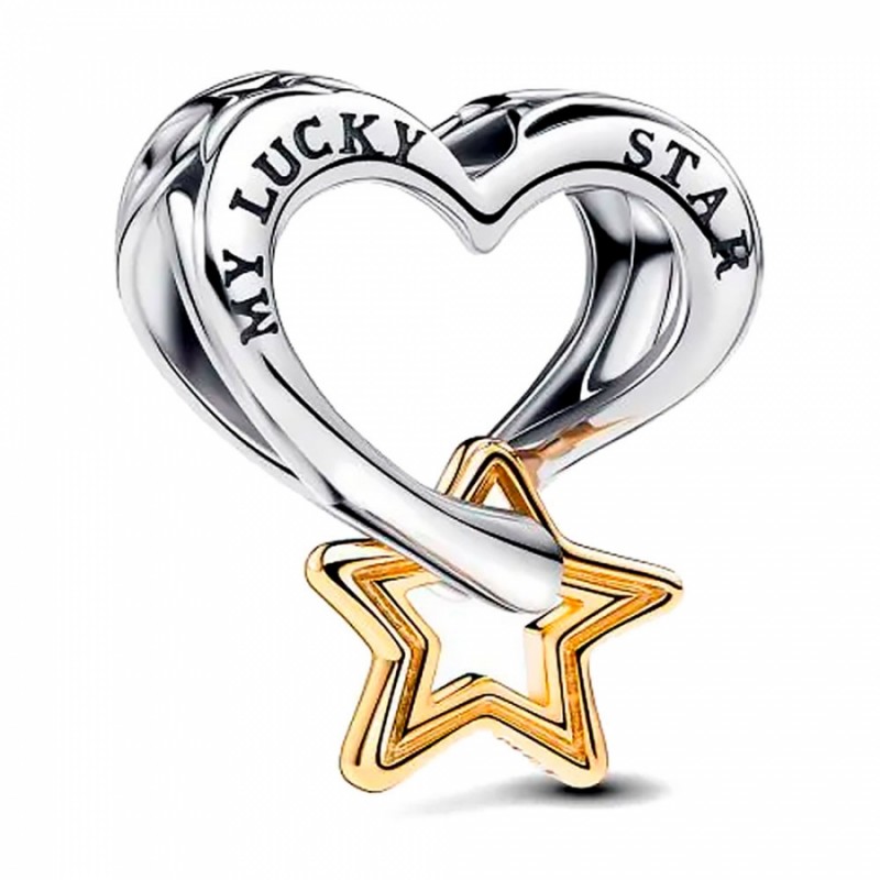 Pandora Lucky Star & Heart Charm 763513C00