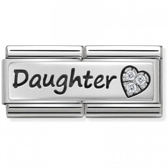 Nomination Double Link Daughter with CZ 330731/02