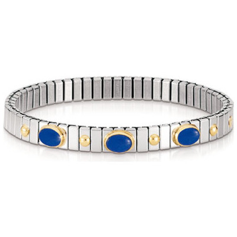 Nomination Extension Bracelet with Lapis and Gold K18 042105 009
