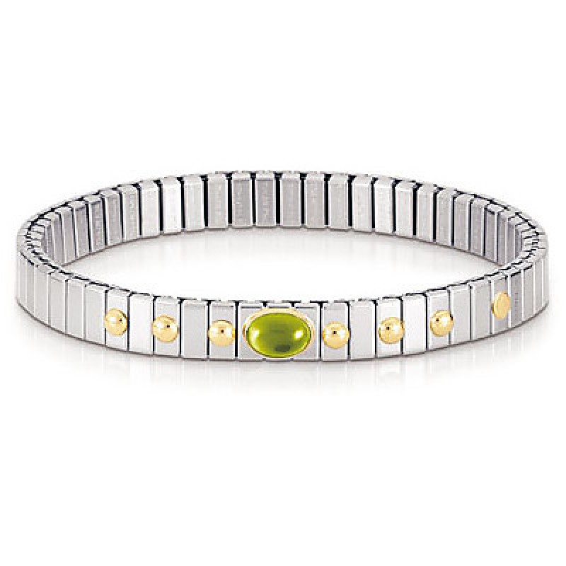 Nomination Extension Bracelet with Peridot and K18 Gold 042104 005