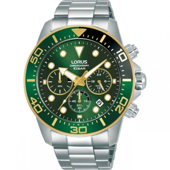 LORUS Sports Chronograph Green Dial RT340JX9 LORUS Sports Chronograph Green Dial RT340JX9