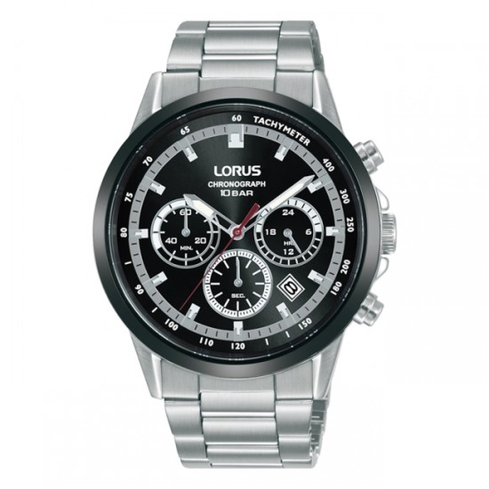LORUS Sports Chronograph Black Dial RT397JX9 LORUS Sports Chronograph Black Dial RT397JX9