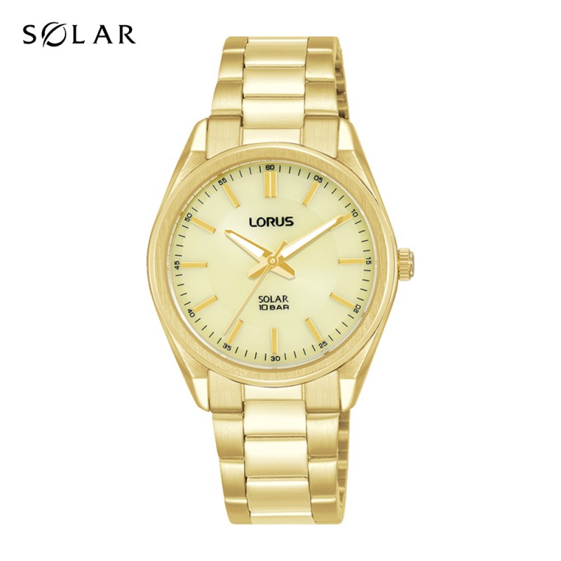 Lorus Solar Gold Plated Watch RY516AX9