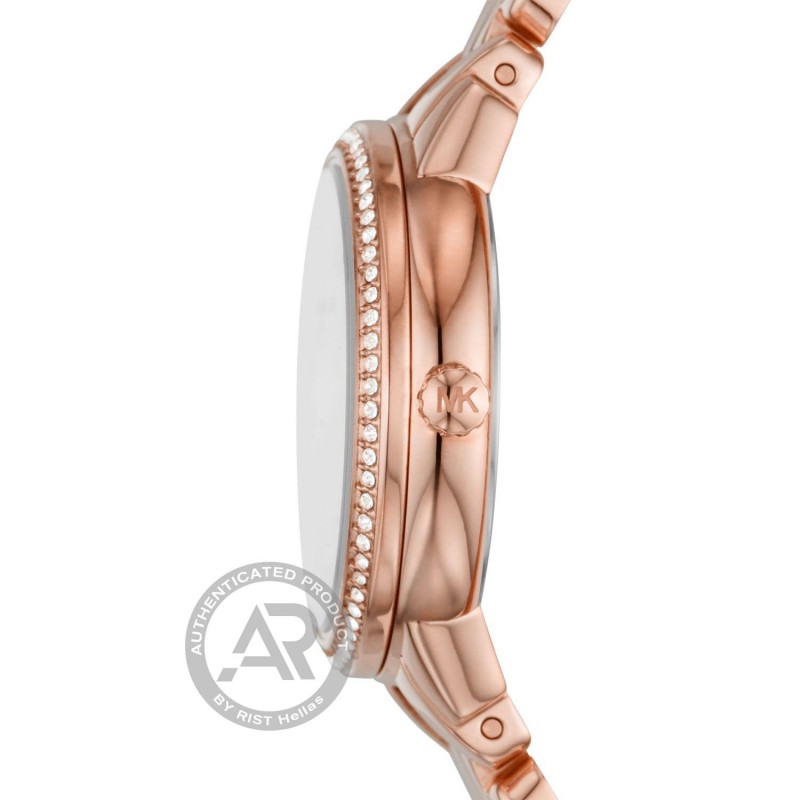 MICHAEL KORS Allie BoxSet Crystals Rose Gold Stainless Steel Bracelet MK1039