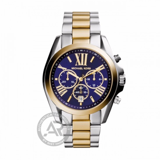 MICHAEL KORS Bradshaw Two Tone Chronograph Blue Dial MK5976 MICHAEL KORS Bradshaw Two Tone Chronograph Blue Dial MK5976