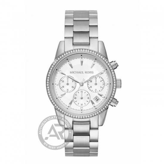 MICHAEL KORS Ritz Crystals Stainless Steel Chronograph MK6428 MICHAEL KORS Ritz Crystals Stainless Steel Chronograph MK6428