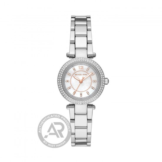 MICHAEL KORS Mini Parker Pavé Silver-Tone Watch MK6932 MICHAEL KORS Mini Parker Pavé Silver-Tone Watch MK6932