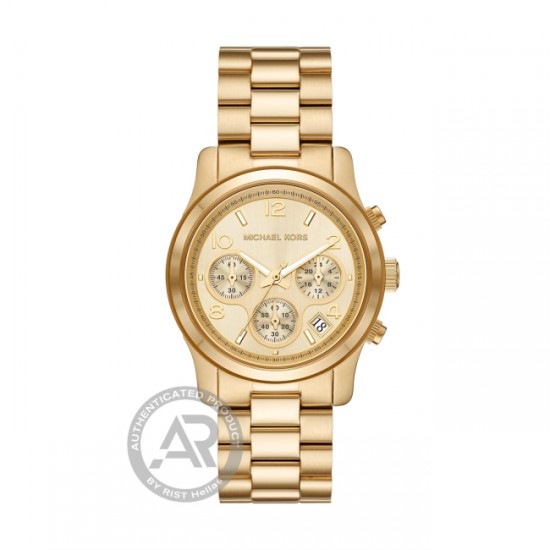 Michael Kors Runway Gold-Tone Stainless Steel Ladies` Chronograph MK7323 Michael Kors Runway Gold-Tone Stainless Steel Ladies` Chronograph MK7323