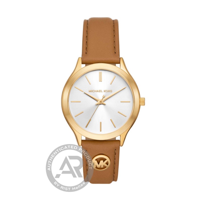 MICHAEL KORS Slim Runway Brown Leather MK7465