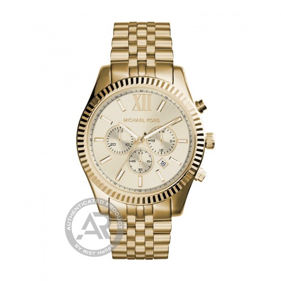 MICHAEL KORS Lexington Chronograph Champagne Dial  MK8281 MICHAEL KORS Lexington Chronograph Champagne Dial  MK8281