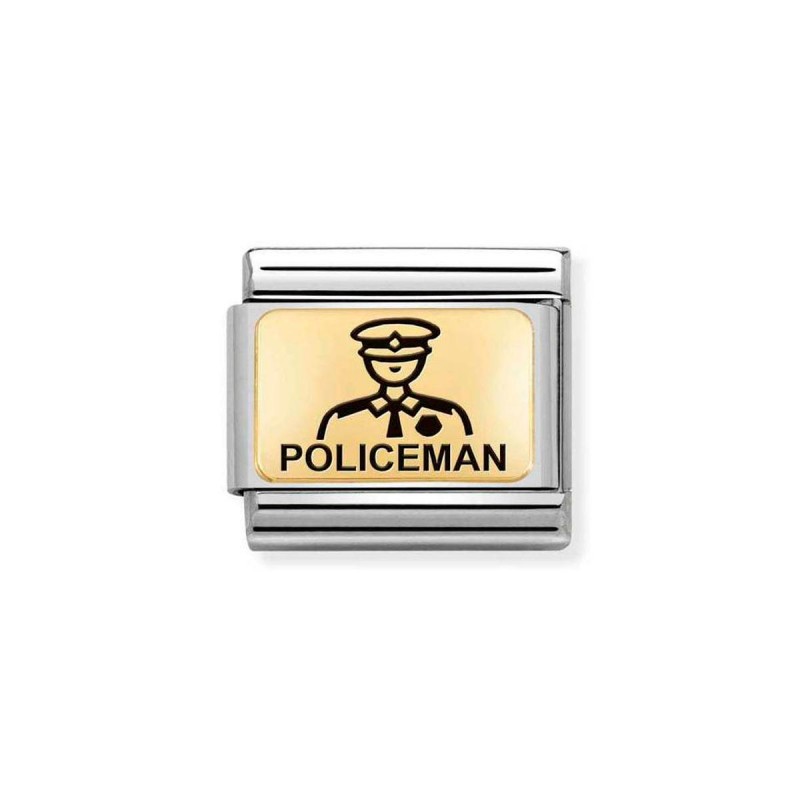 Nomination Composable Link Policeman Gold K18 030166 22