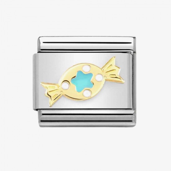 Nomination Composable Link Gold K18 Turquoise Sweet 030272 73