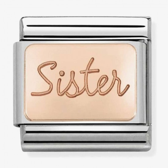 Nomination Composable Link Sister Rose Gold K9 430101 38