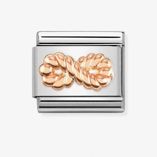 Nomination Composable Link INFINITY Textured Rose Gold K9 430106 24