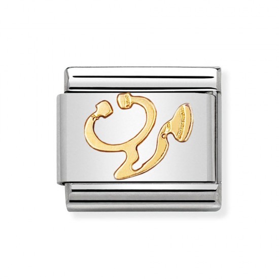 Nomination Composable Link Stethoscope K18 Gold 030109 17