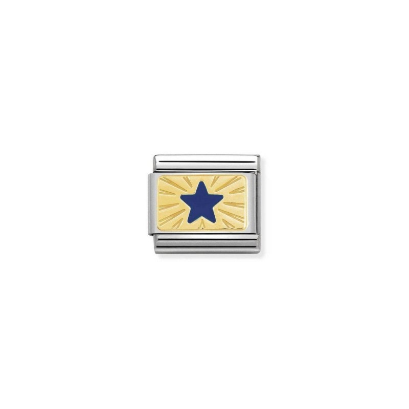 Nomination Composable Link Star Blue Gold K18 030284 41