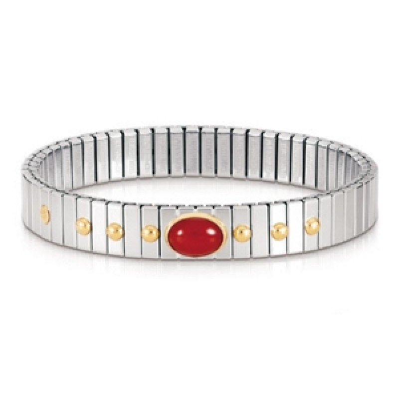 Nomination Extension Bracelet with Red Coral and Gold K18 042120/011