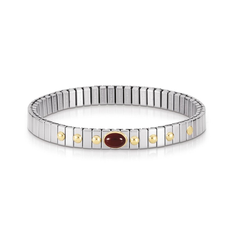Nomination Extension Bracelet with Red Agate and Gold K18 042103/004