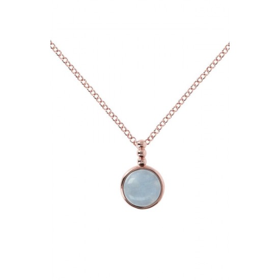 Bronzallure Necklace with Milky Aquamarine WSBZ00925.MK