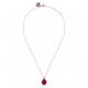 Bronzallure necklace with Plum Agate WSBZ00437.PA