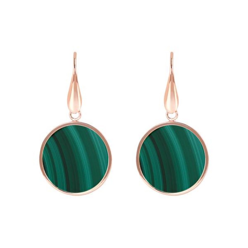 Bronzallure Earrings with Malaghite WSBZ00712.GM