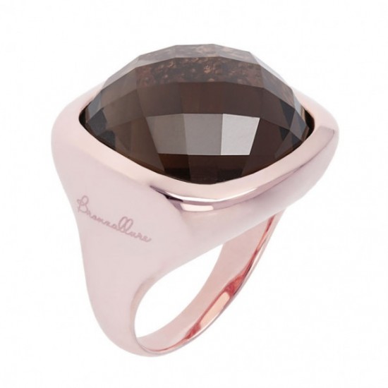 Bronzallure Rose Ring With Smoky Topaz WSBZ00014.S/SIZE 54