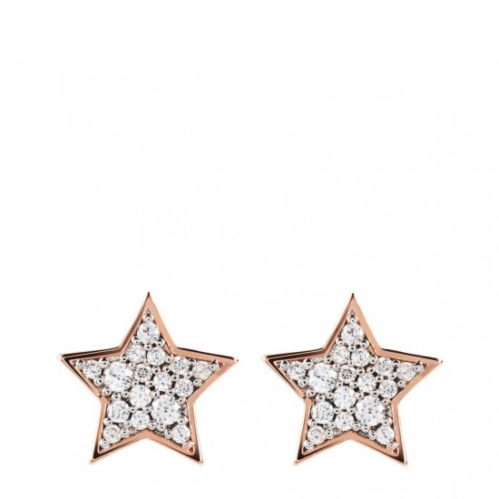Bronzallure Pave Star Earrings WSBZ01468.W