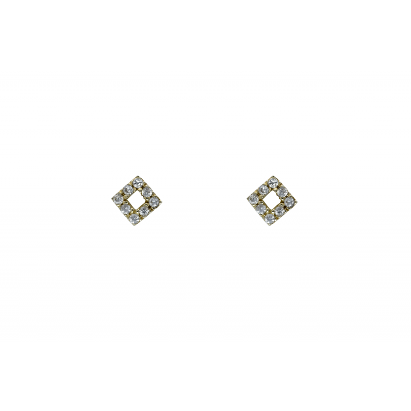 Gold k14 earings with CZ 29523 Gold k14 earings with CZ 29523