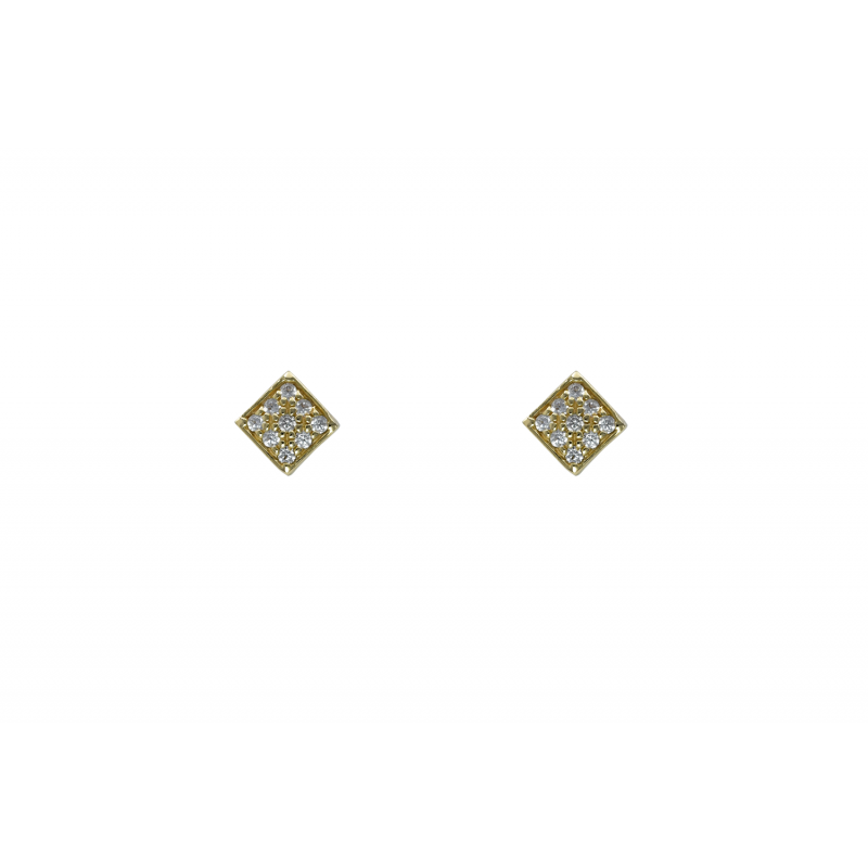 Gold k14 earings with CZ 90992 Gold k14 earings with CZ 90992