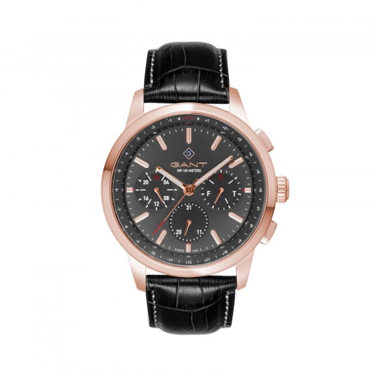 GANT Middletown Black Leather Strap G154005